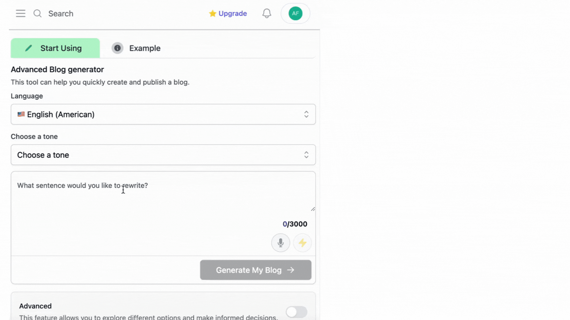 App screenshot